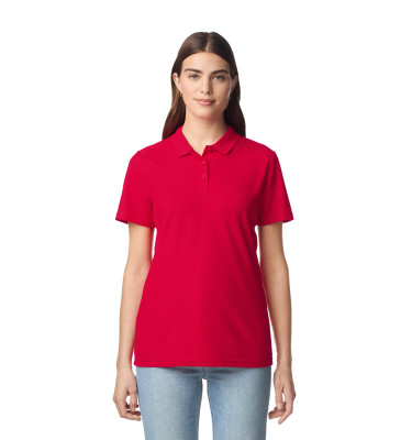 SOFTSTYLE™ LADIES' DOUBLE PIQUÉ POLO