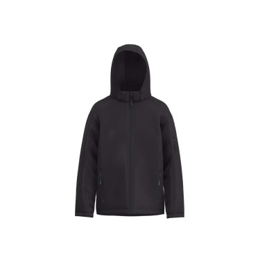 MEN’S 3-LAYER DETACHABLE HOODED SOFTSHELL JACKET