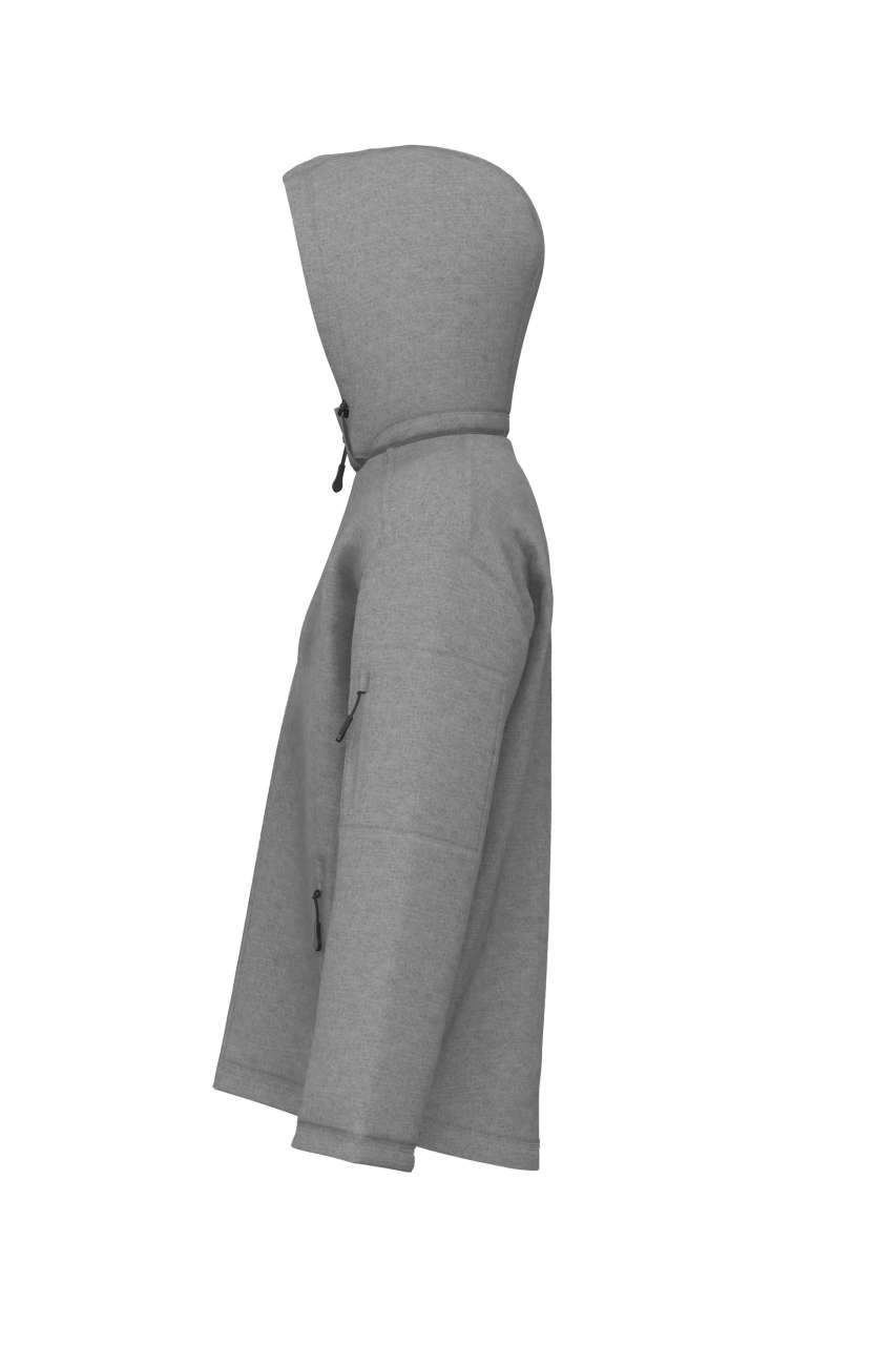MEN’S 3-LAYER DETACHABLE HOODED SOFTSHELL JACKET