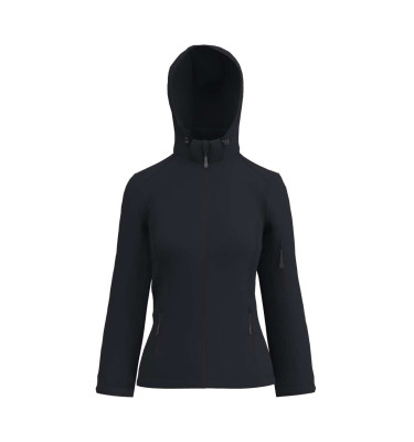 WOMEN’S 3-LAYER DETACHABLE HOODED SOFTSHELL JACKET