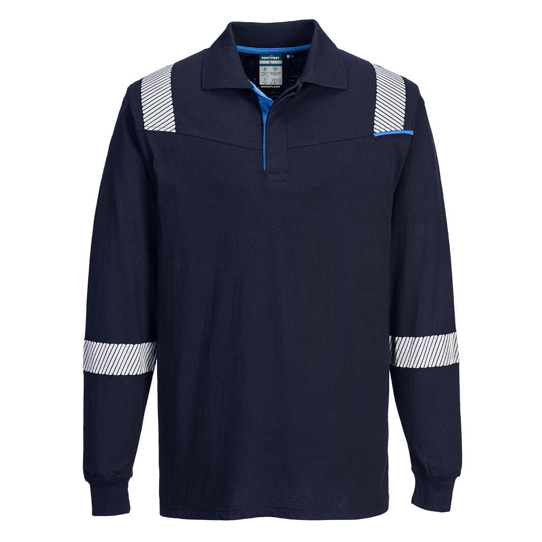 WX3 Modaflame Knit FR Long Sleeve Polo Shirt