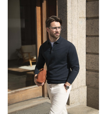 Brighton Long Sleeve Polo Men