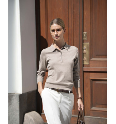Brighton Long Sleeve Polo Women