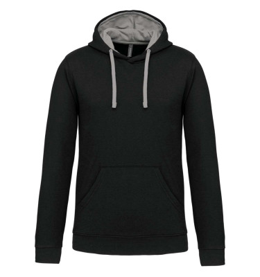 MEN'S CONTRAST HOODED SWEATSHIRT