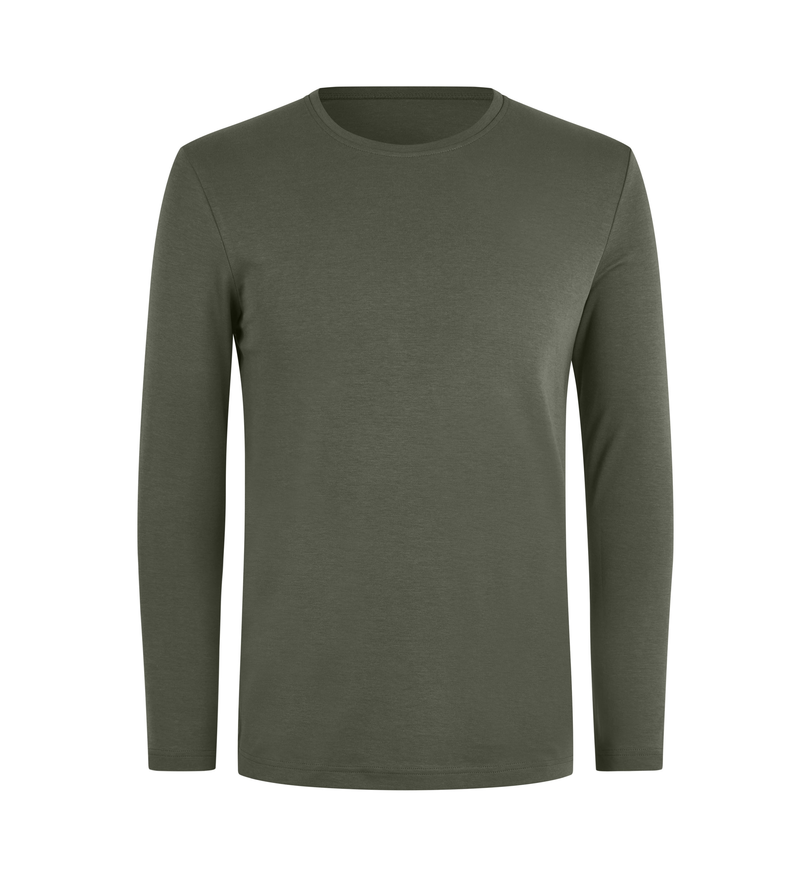 Interlock T-shirt | organiczny | długi rękaw