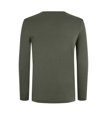 Interlock T-shirt | organiczny | długi rękaw