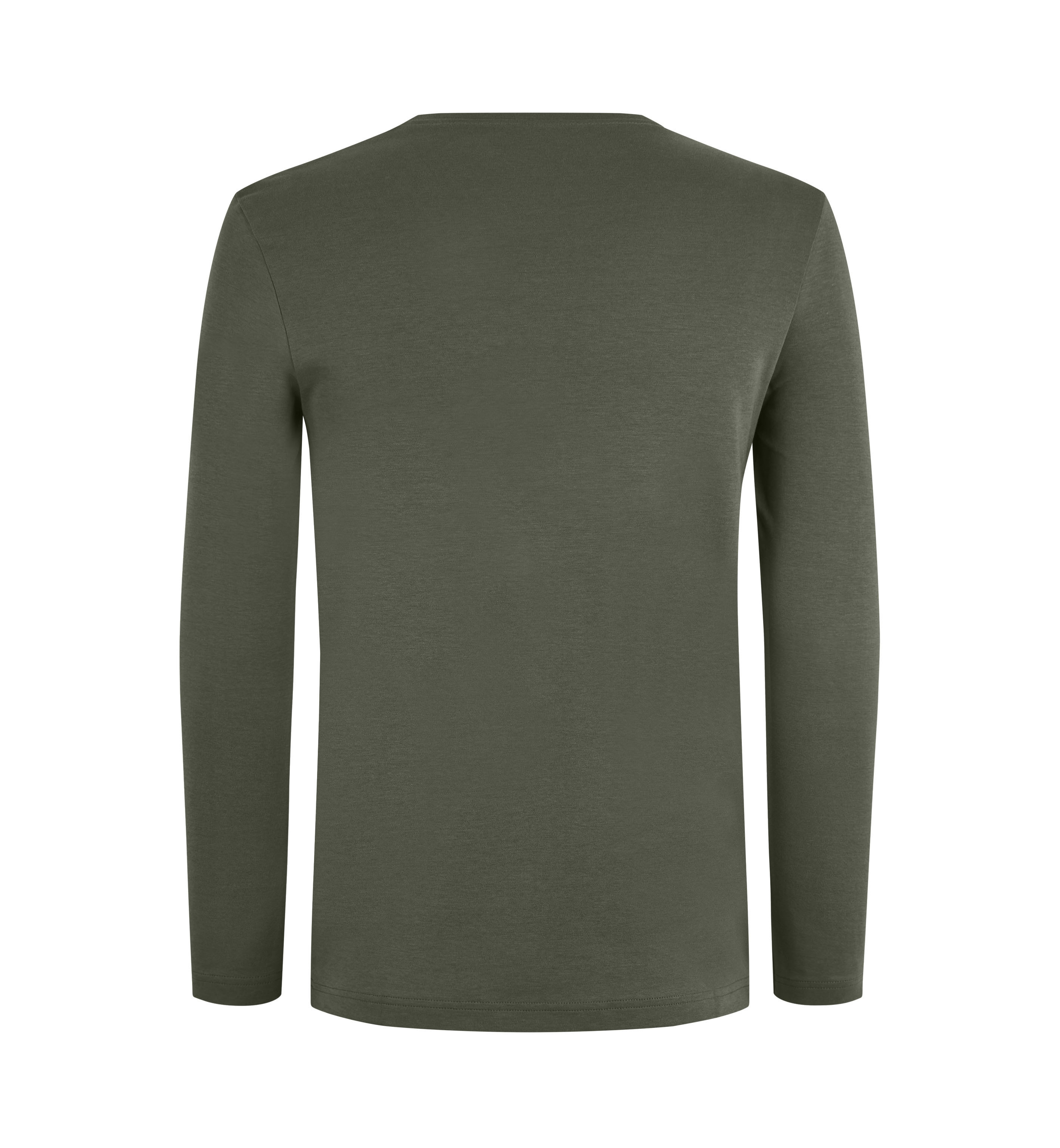Interlock T-shirt | organiczny | długi rękaw
