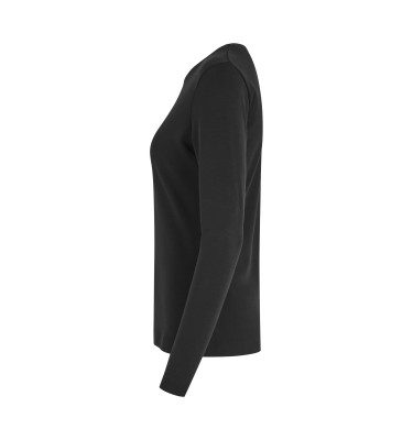 Interlock T-shirt | organiczny | długi rękaw | dam