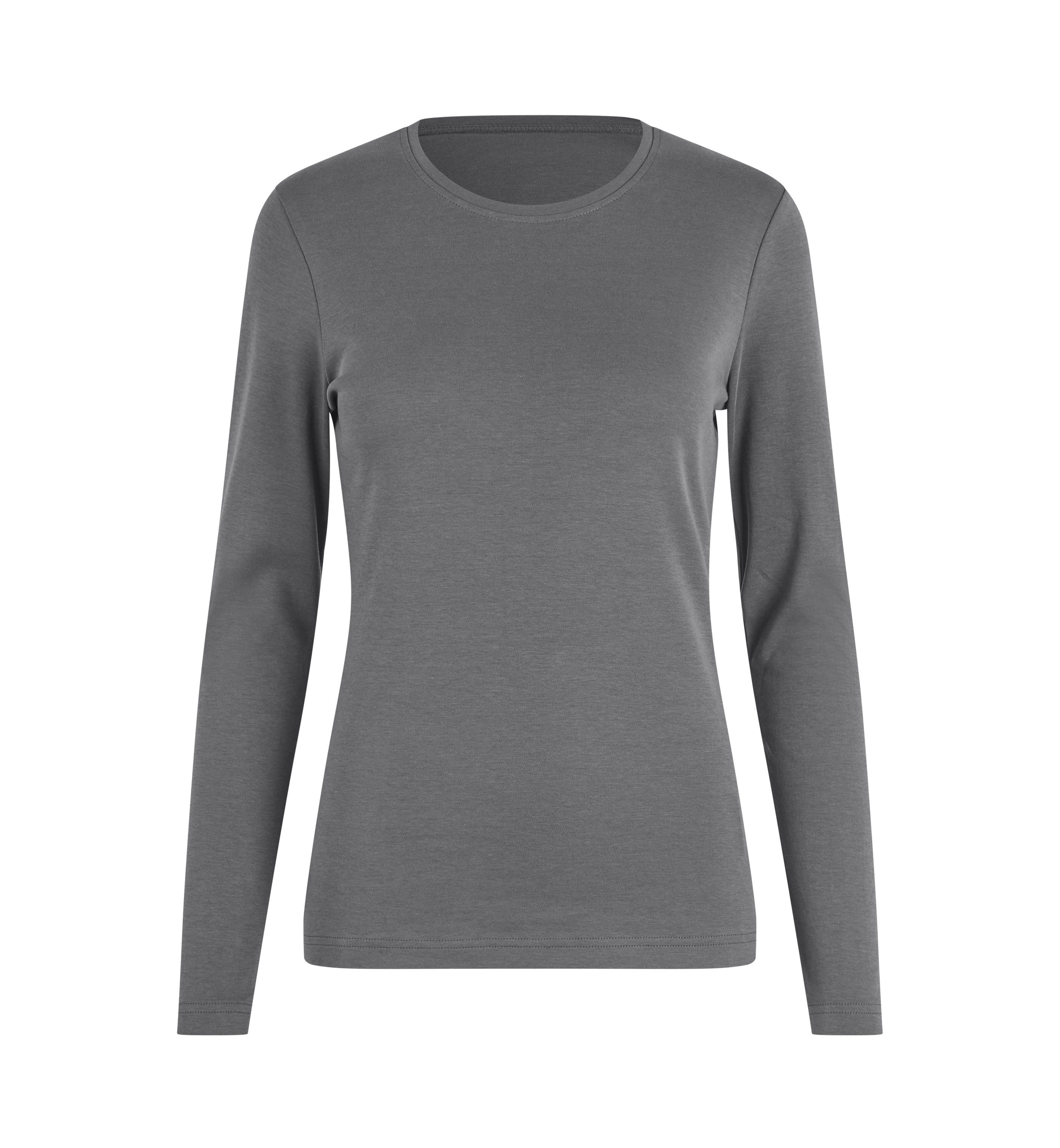 Interlock T-shirt | organiczny | długi rękaw | dam