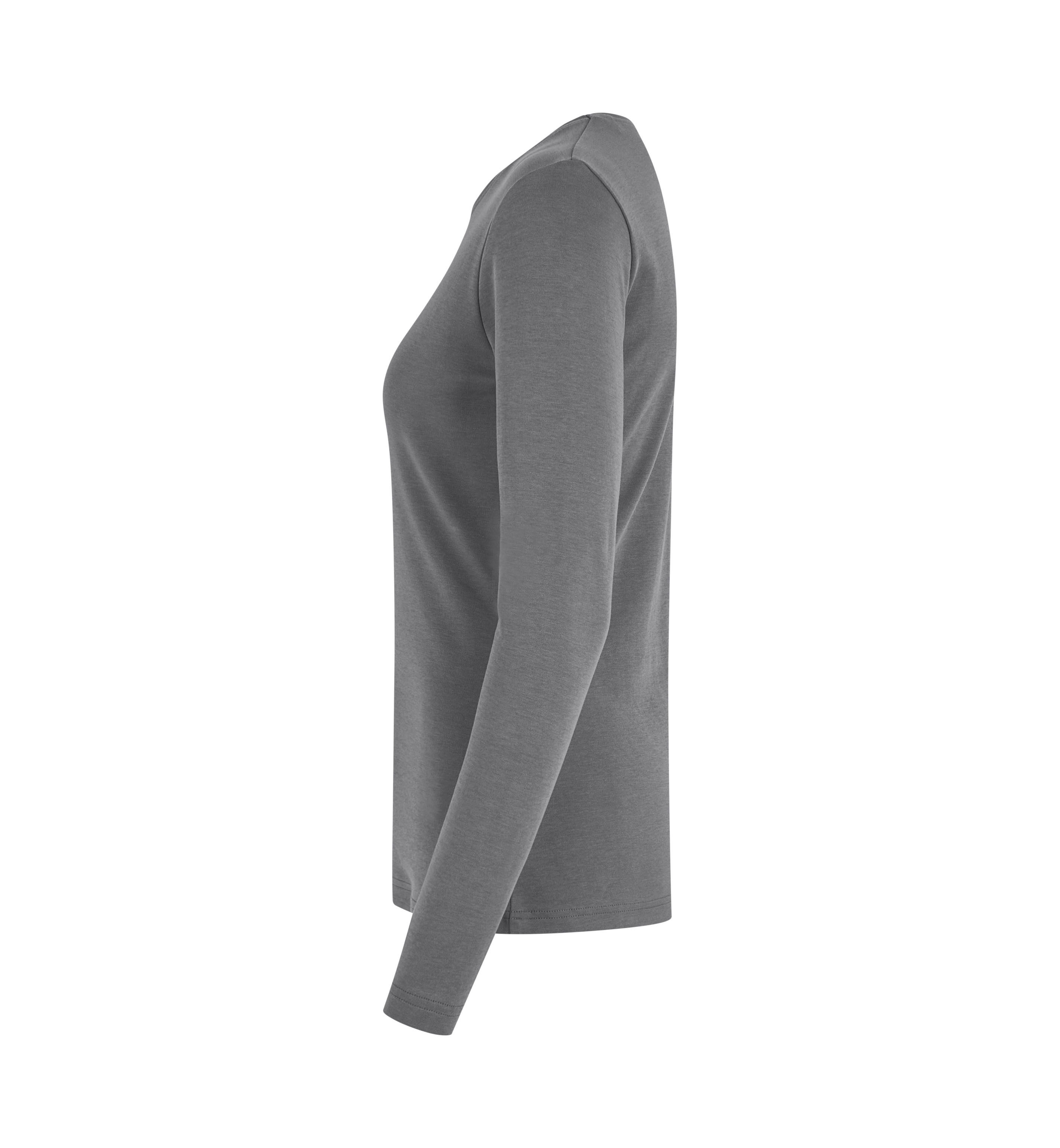 Interlock T-shirt | organiczny | długi rękaw | dam