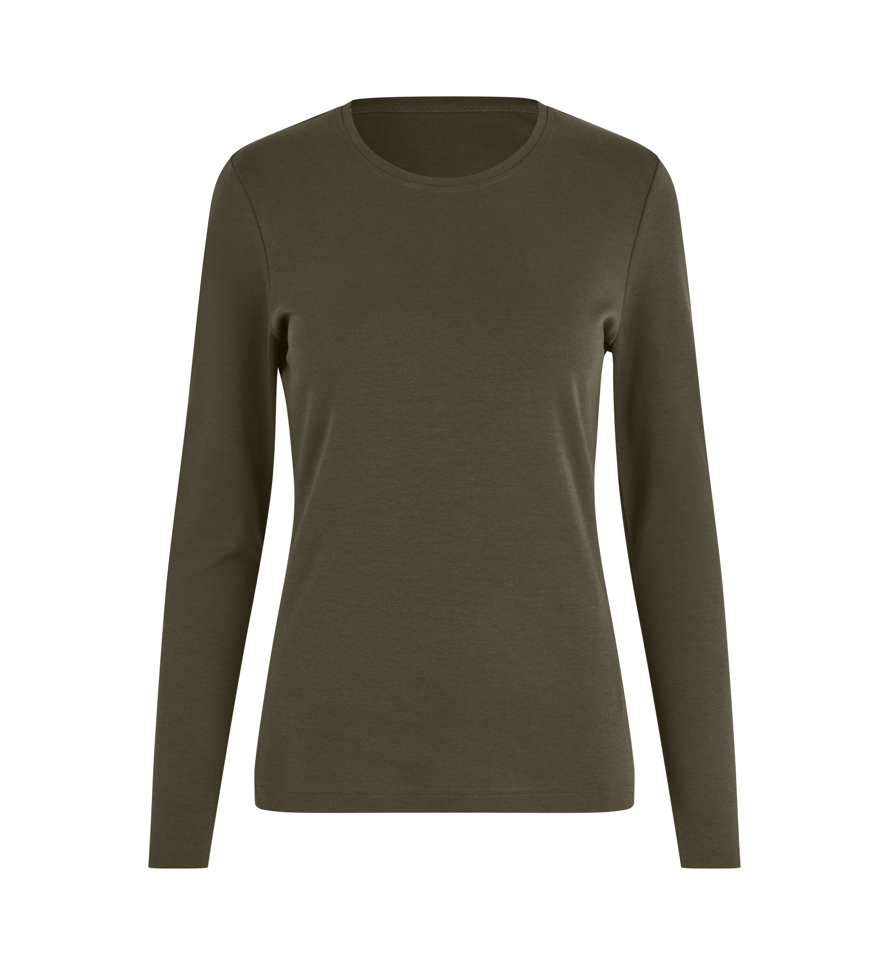 Interlock T-shirt | organiczny | długi rękaw | dam