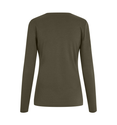 Interlock T-shirt | organiczny | długi rękaw | dam