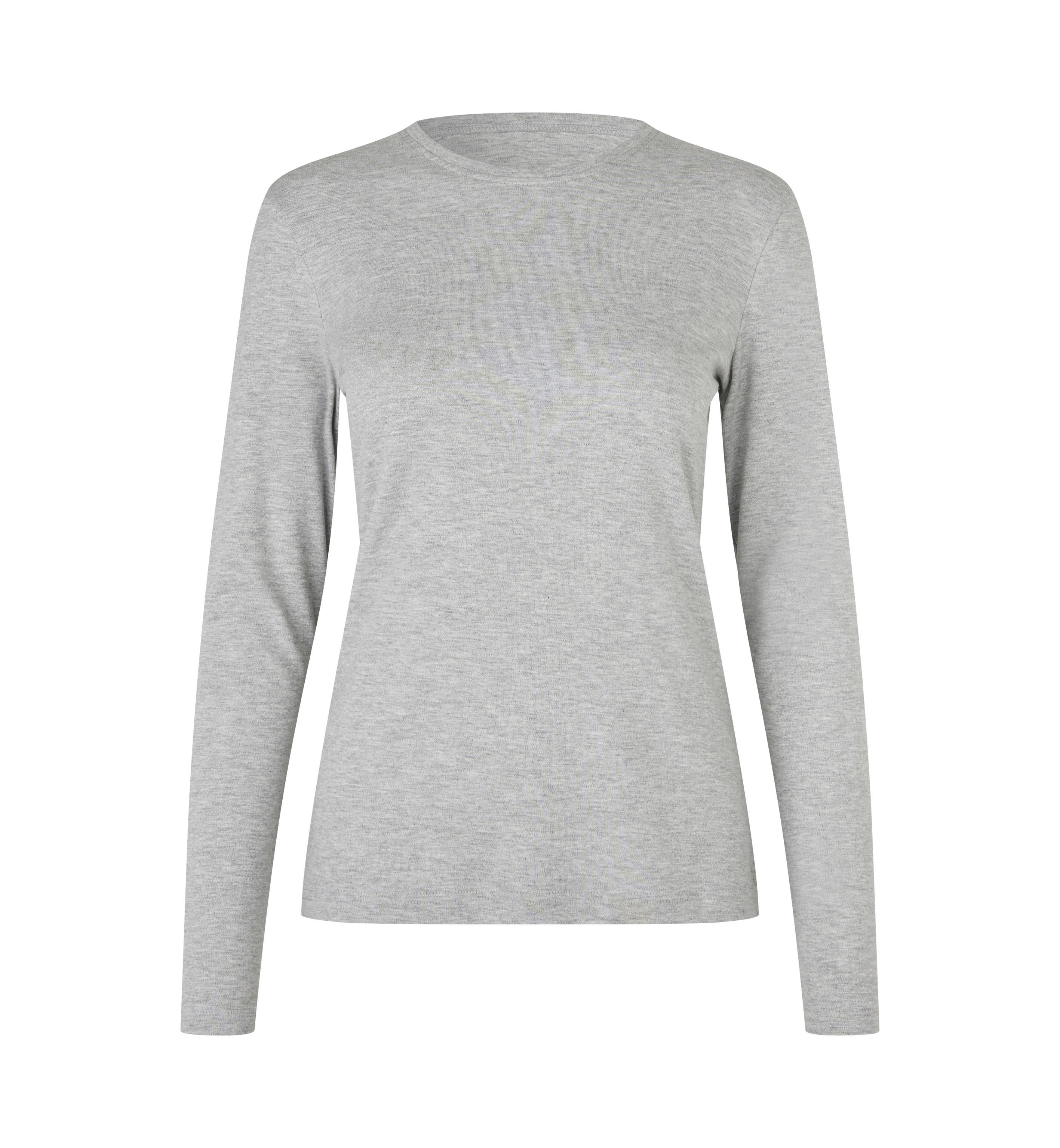 Interlock T-shirt | organiczny | długi rękaw | dam
