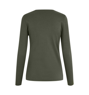 Interlock T-shirt | organiczny | długi rękaw | dam