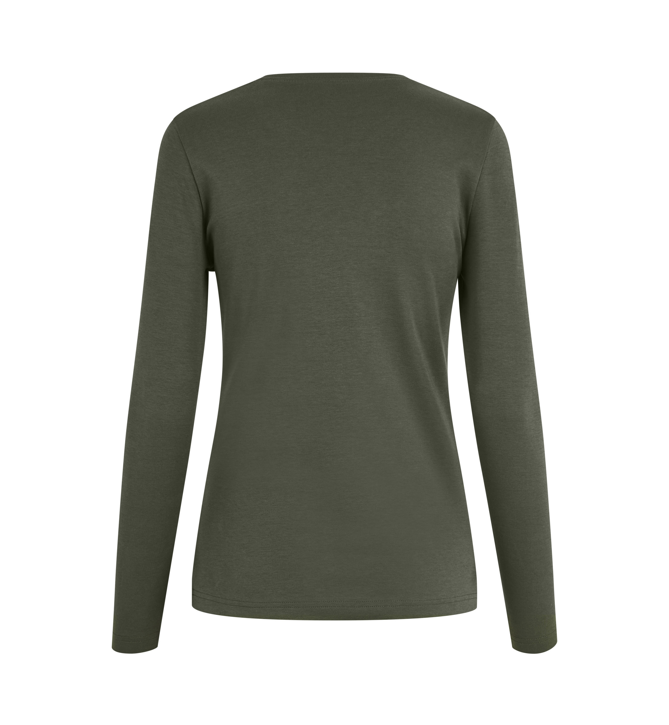 Interlock T-shirt | organiczny | długi rękaw | dam