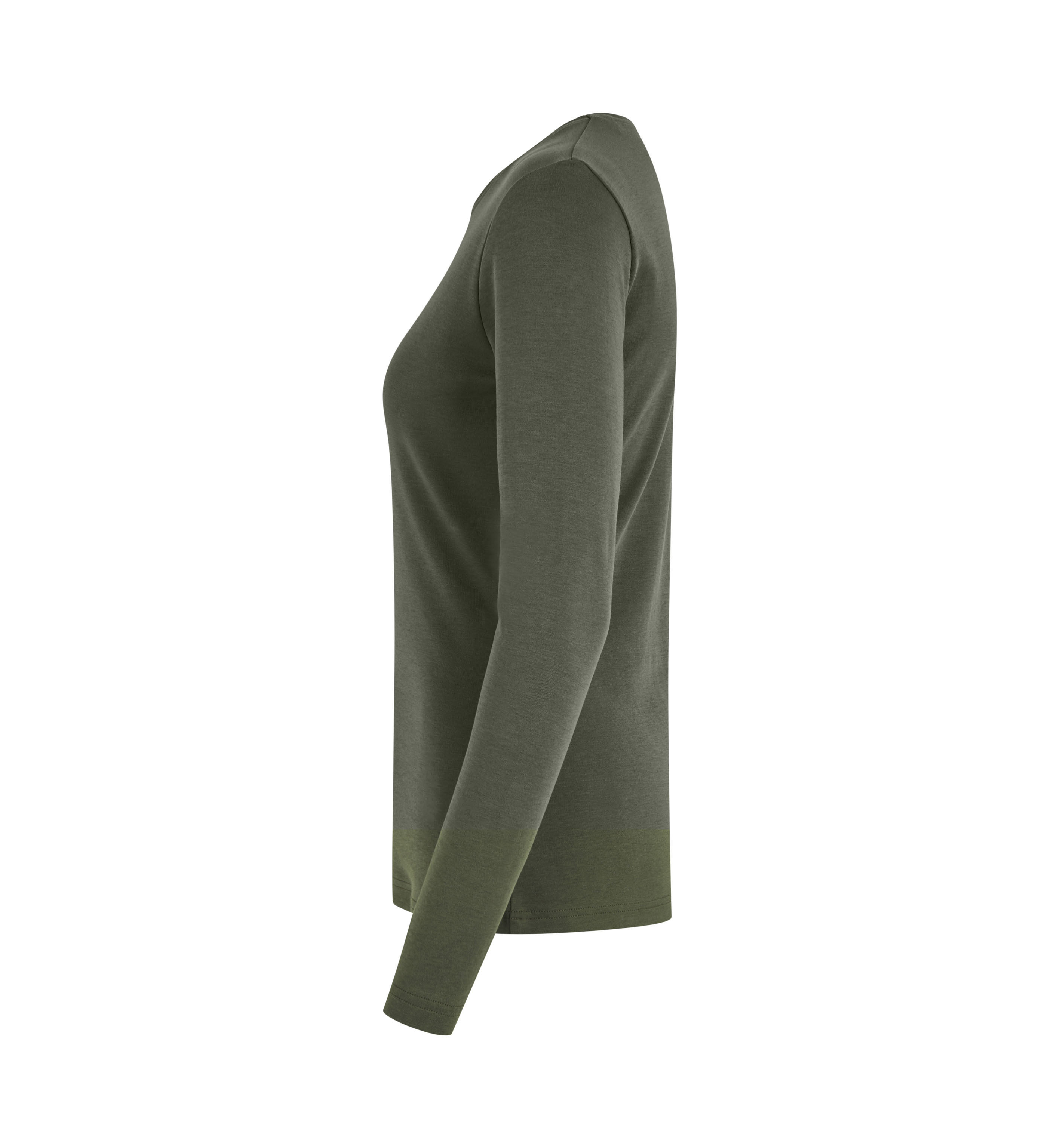 Interlock T-shirt | organiczny | długi rękaw | dam