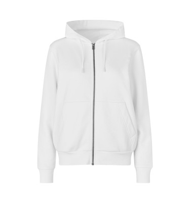 Bluza z kapturem | organiczna | zip | damska