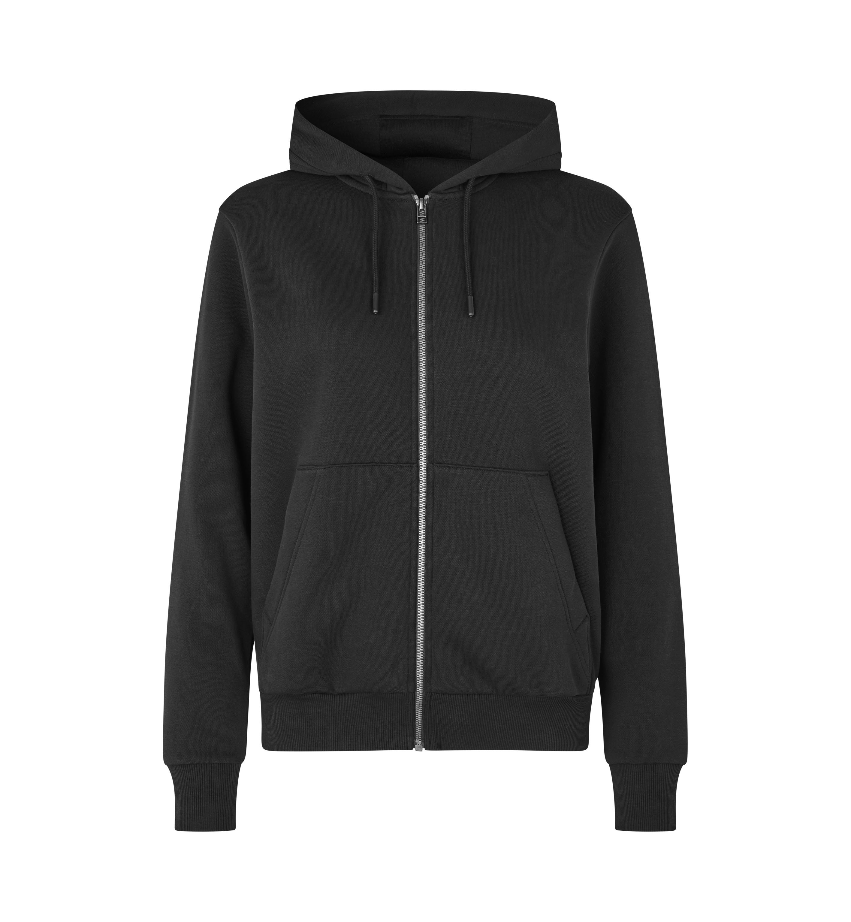 Bluza z kapturem | organiczna | zip | damska