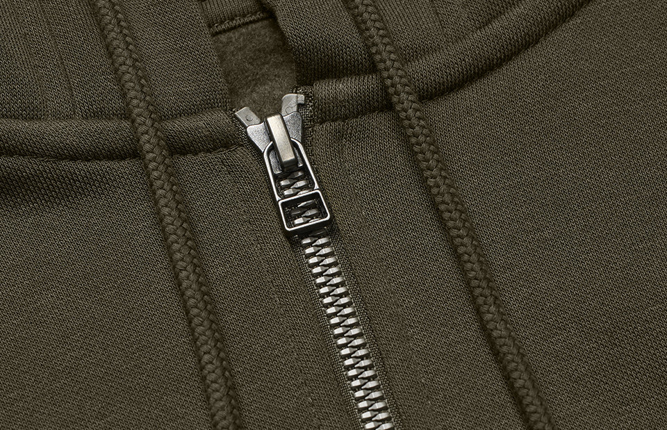 Bluza z kapturem | organiczna | zip | damska