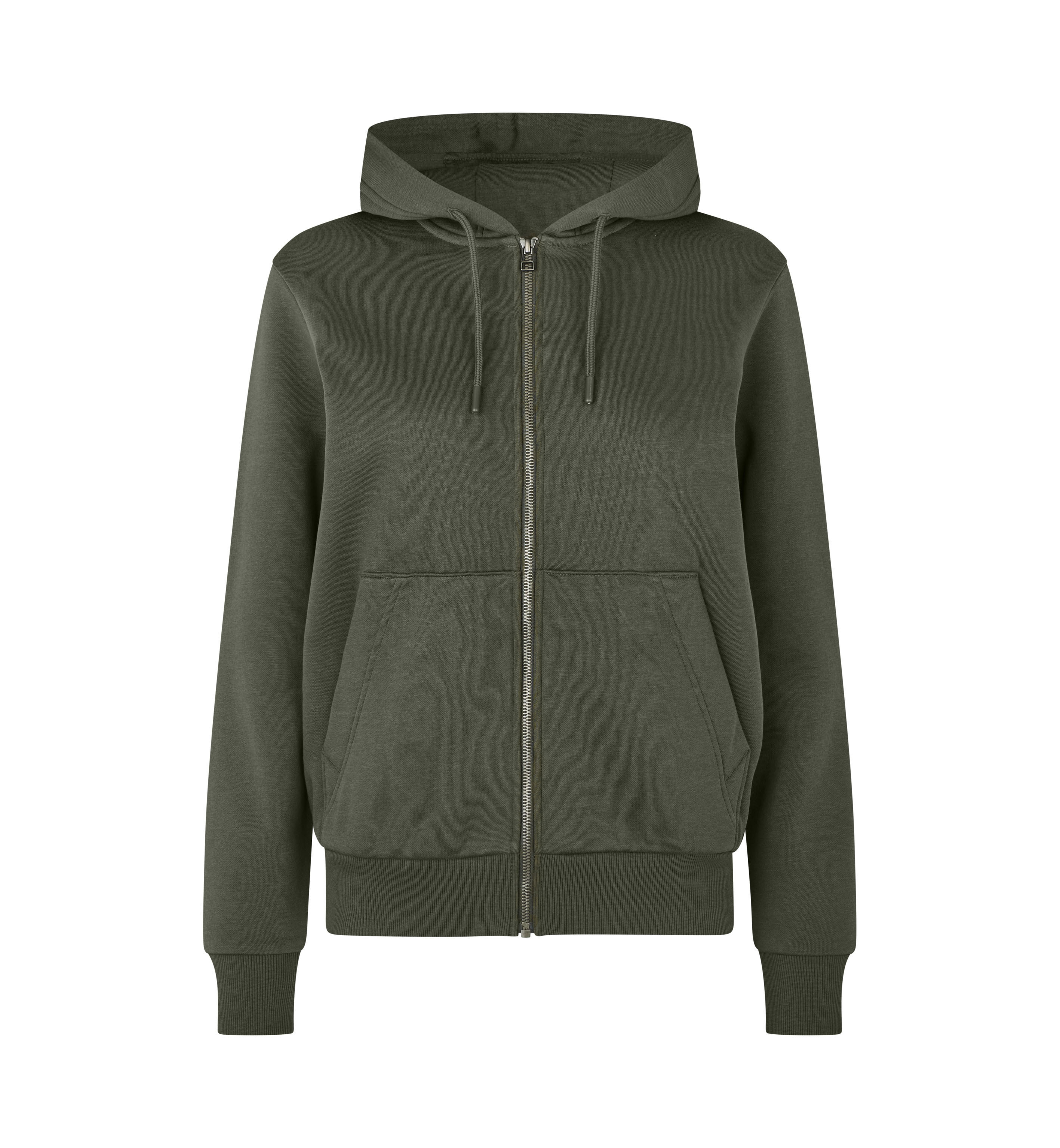 Bluza z kapturem | organiczna | zip | damska