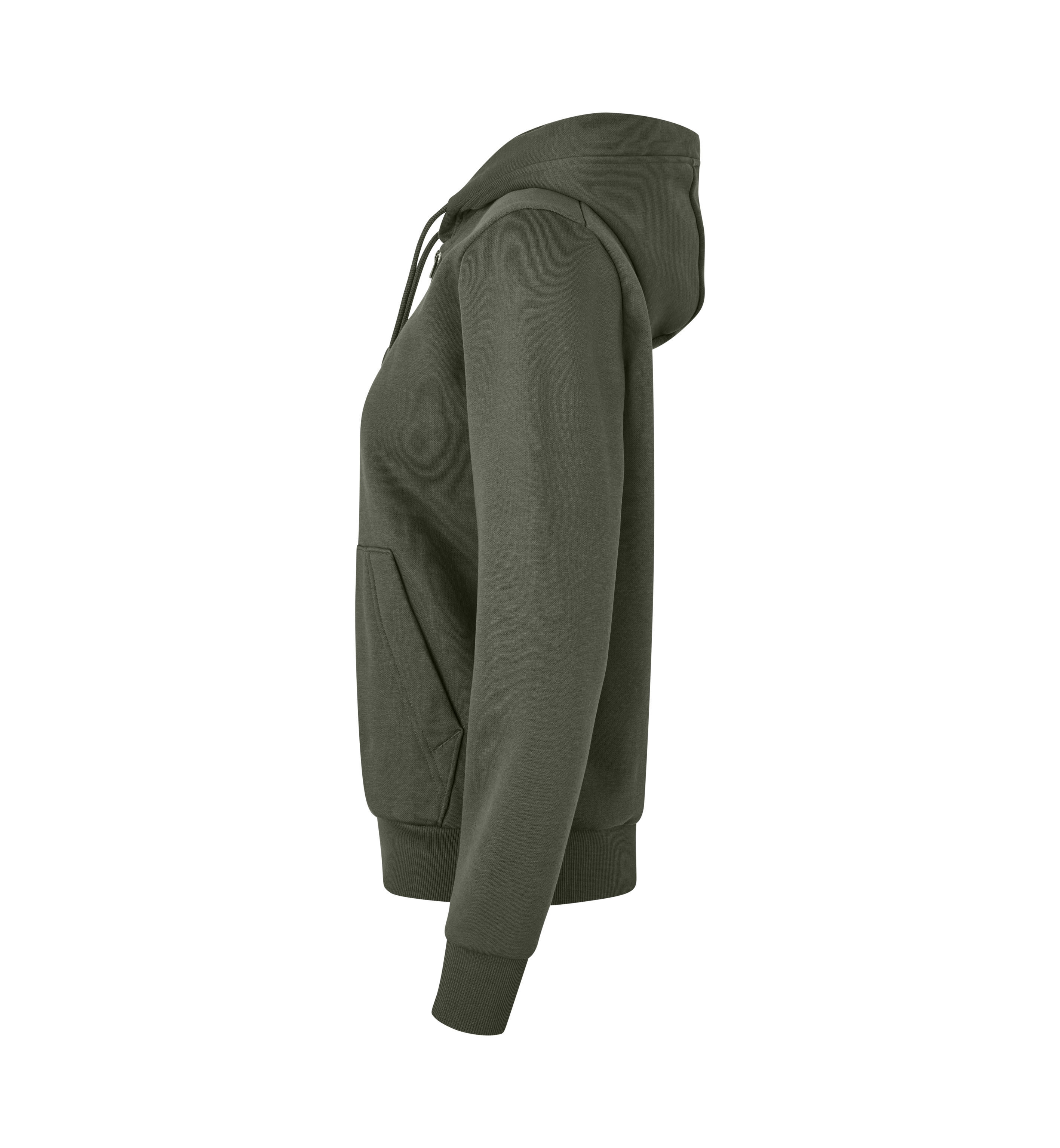 Bluza z kapturem | organiczna | zip | damska