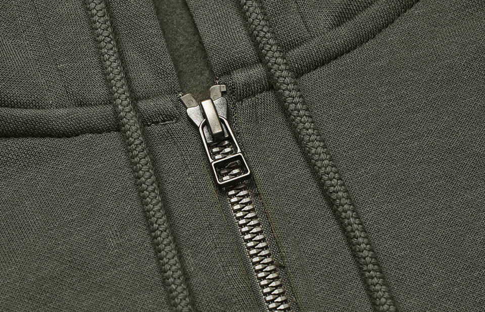 Bluza z kapturem | organiczna | zip | damska