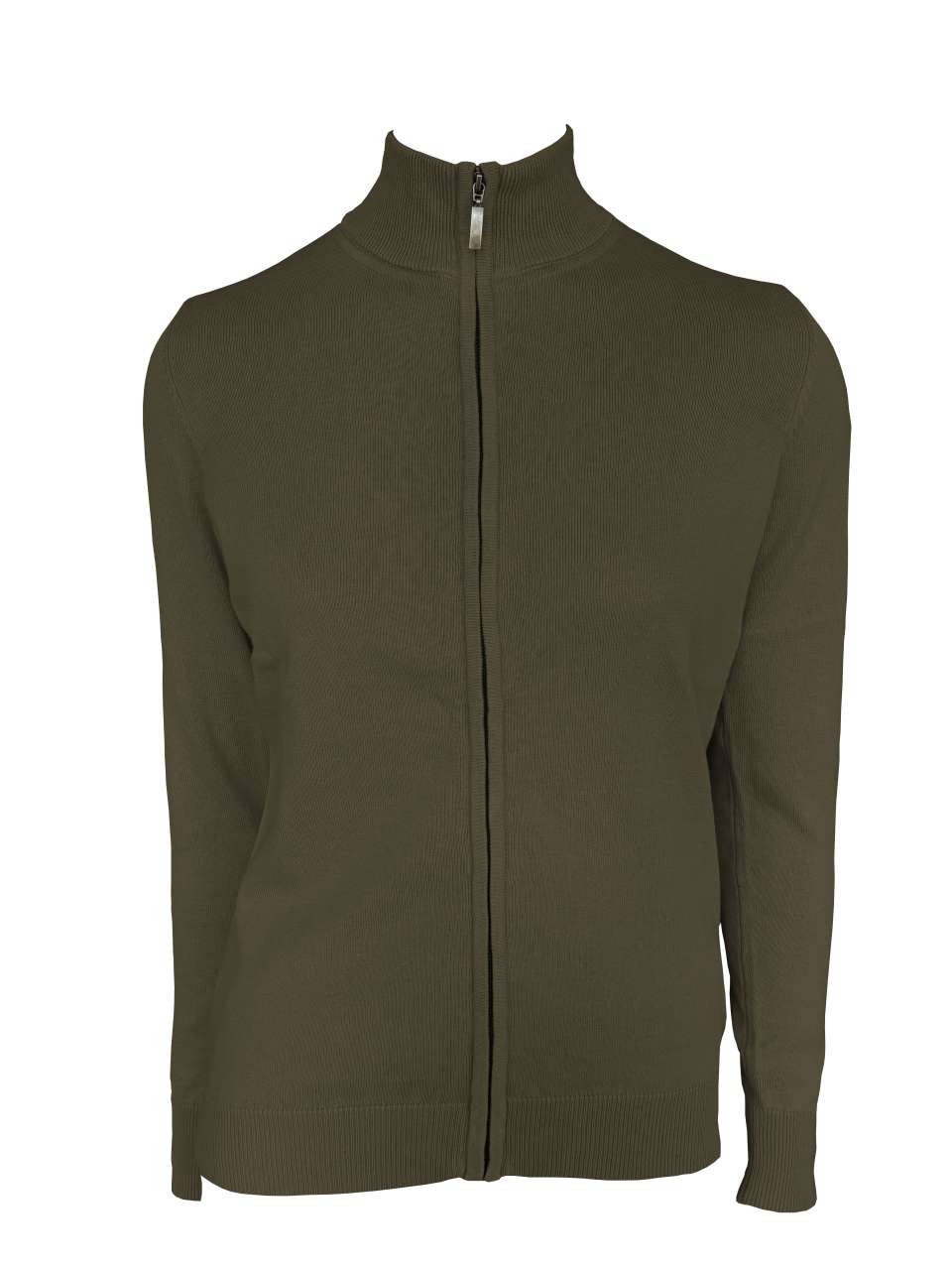 WOMEN’S FULL ZIP CARDIGAN FINE GAUGE COTTON