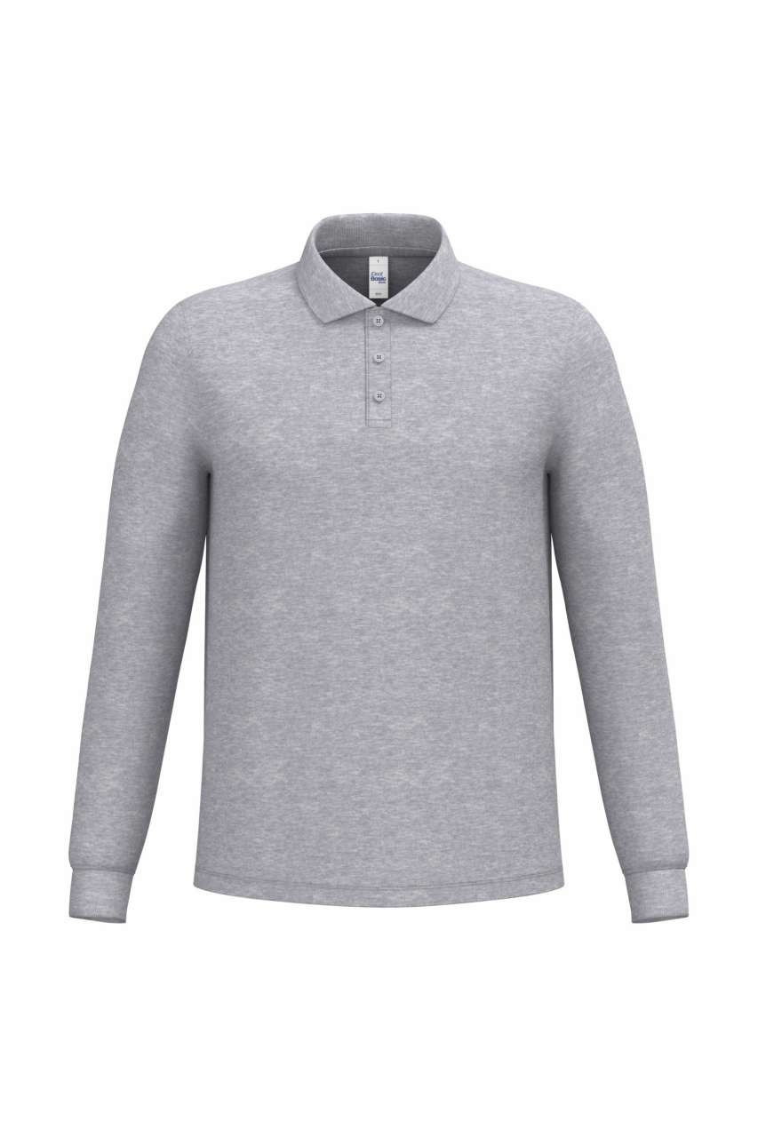 MEN'S PIQUE LONG-SLEEVES POLO SHIRT