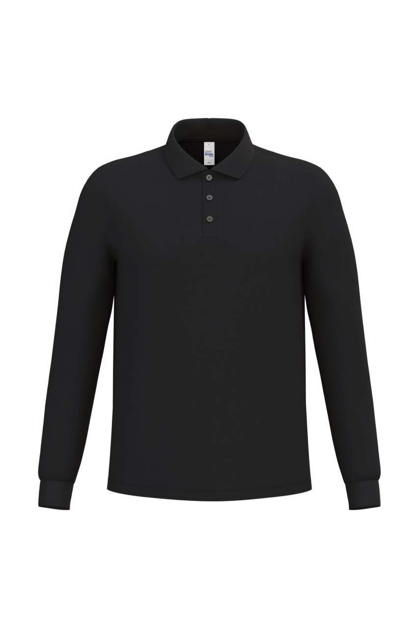 MEN'S PIQUE LONG-SLEEVES POLO SHIRT