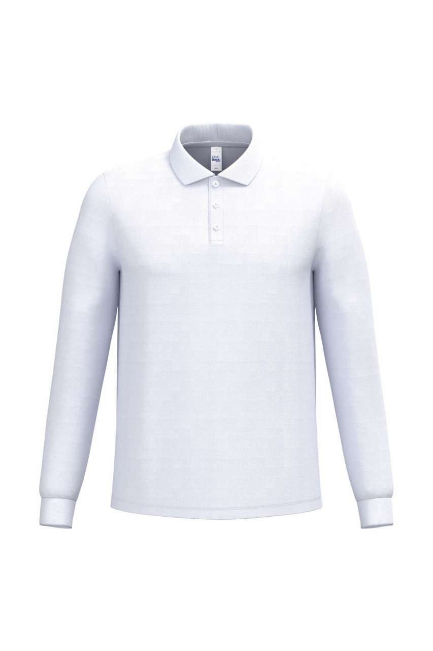 MEN'S PIQUE LONG-SLEEVES POLO SHIRT