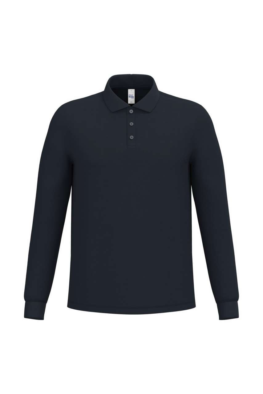 MEN'S PIQUE LONG-SLEEVES POLO SHIRT