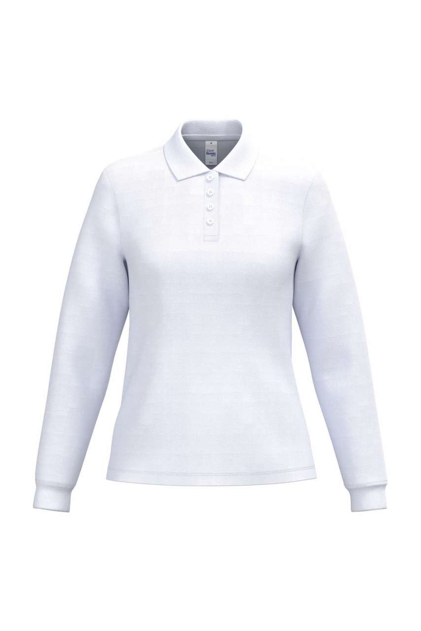 LADIES' PIQUE LONG-SLEEVES POLO SHIRT