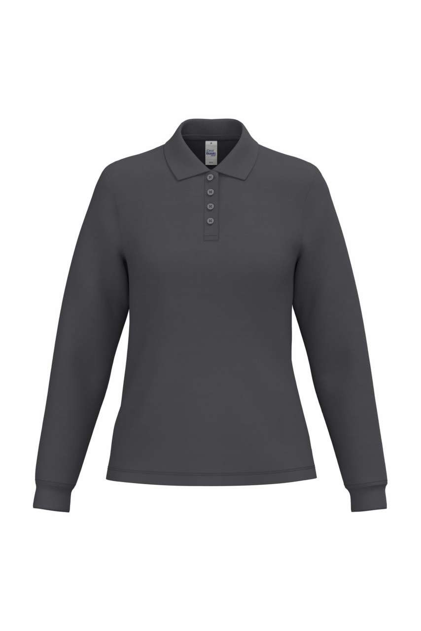 LADIES' PIQUE LONG-SLEEVES POLO SHIRT