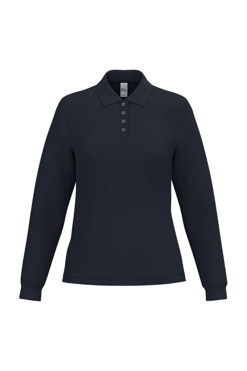 LADIES' PIQUE LONG-SLEEVES POLO SHIRT