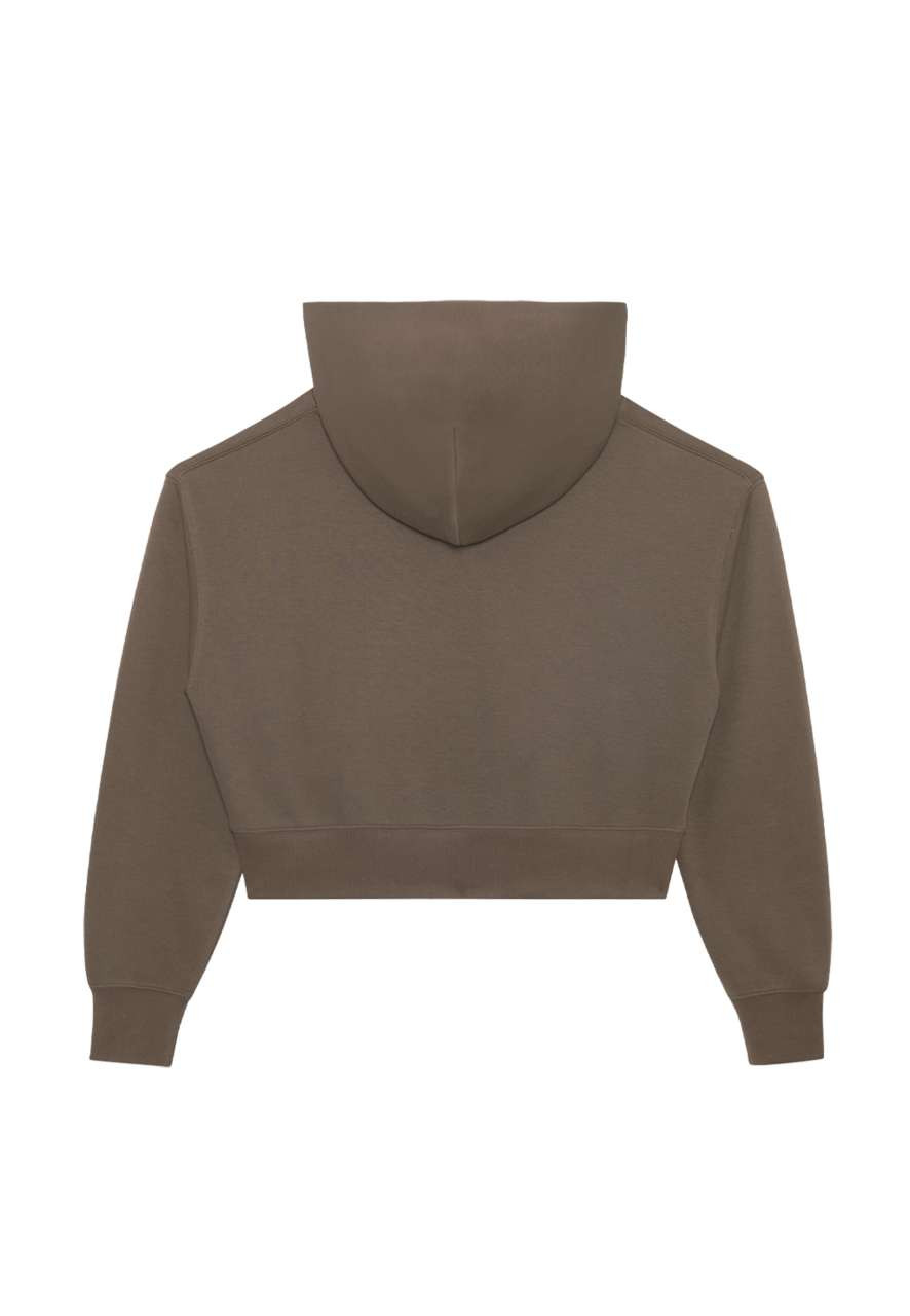 WOMENS RELAXED CROP HOODIE