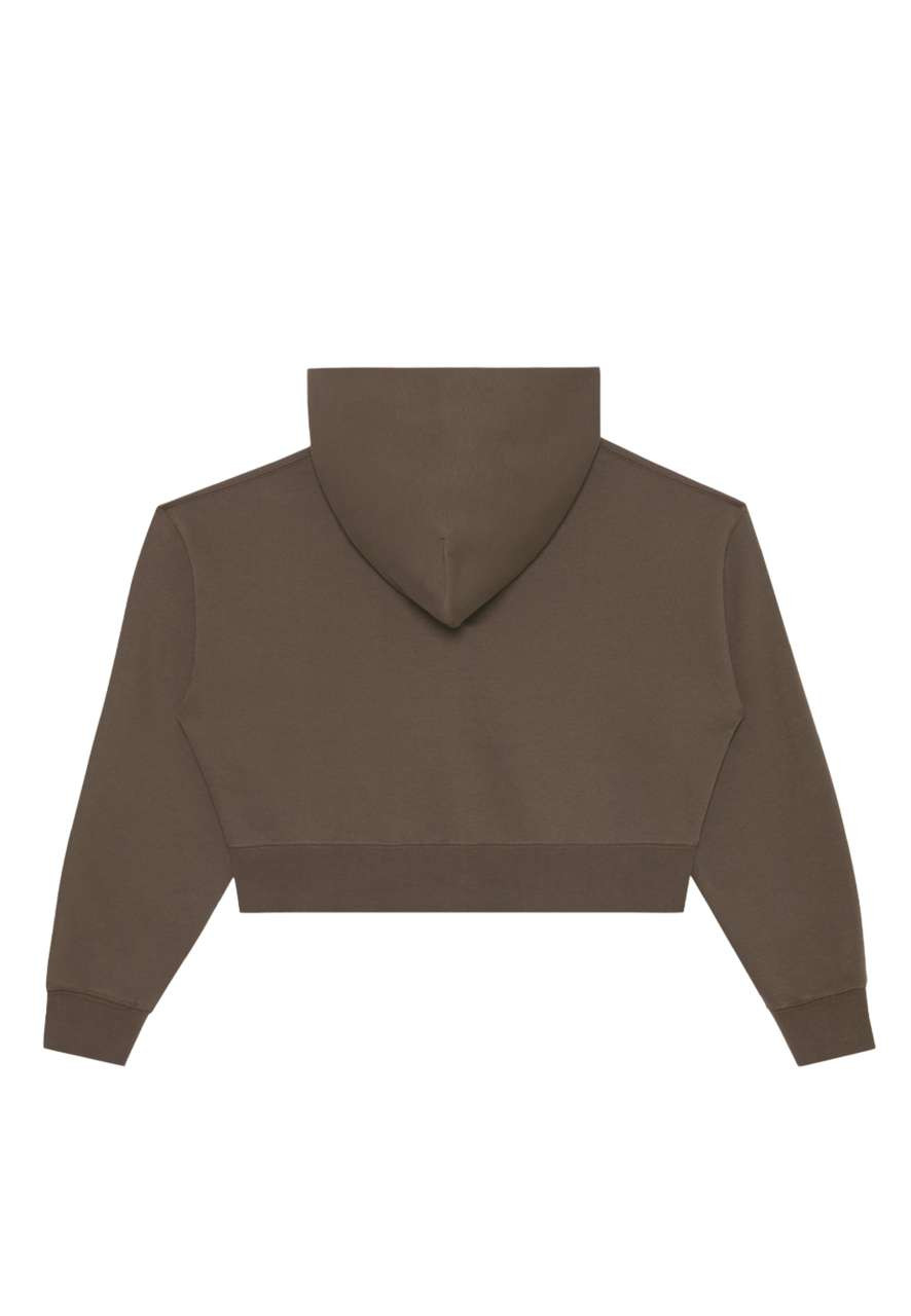 WOMENS RELAXED CROP ZIP