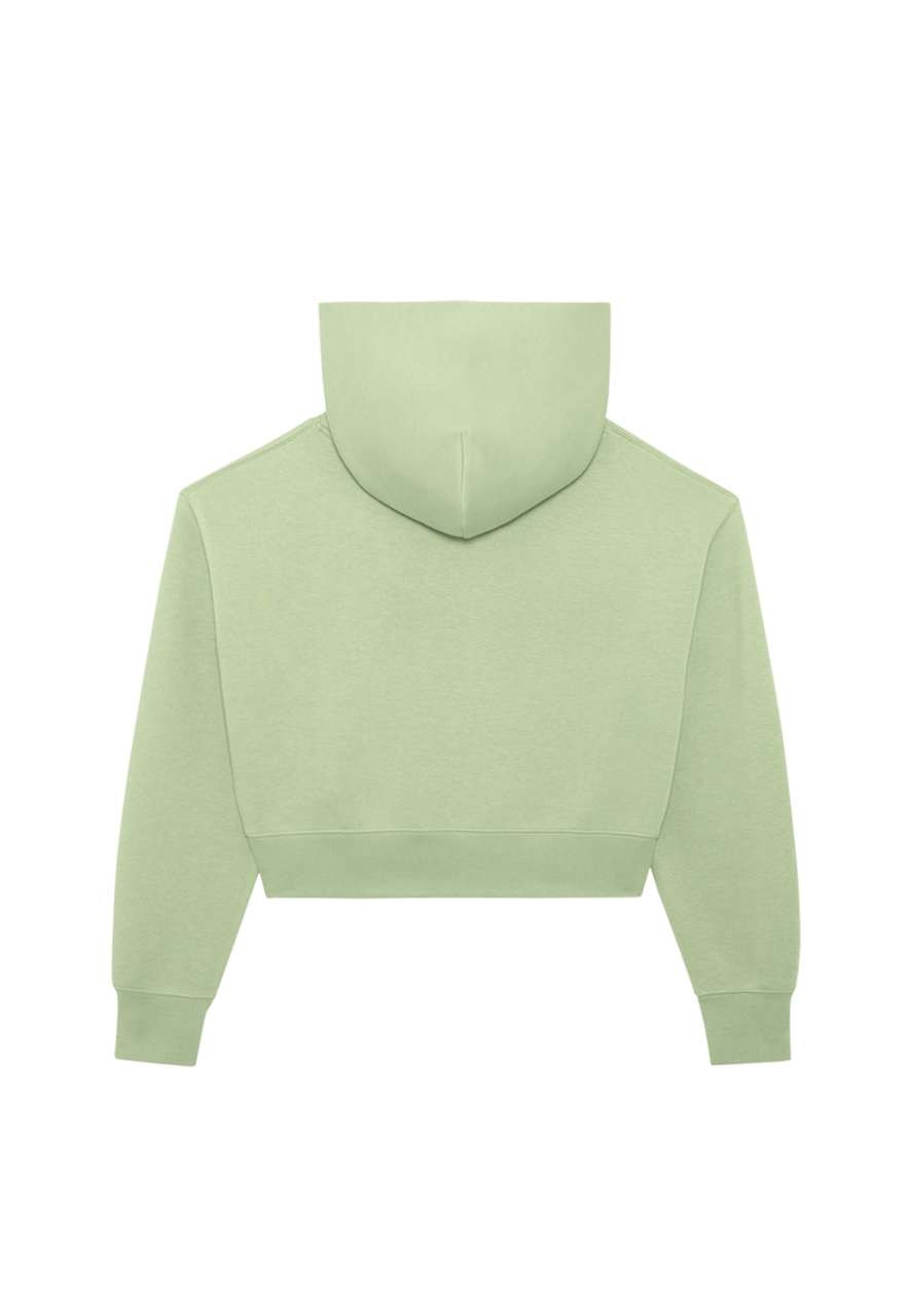 WOMENS RELAXED CROP ZIP