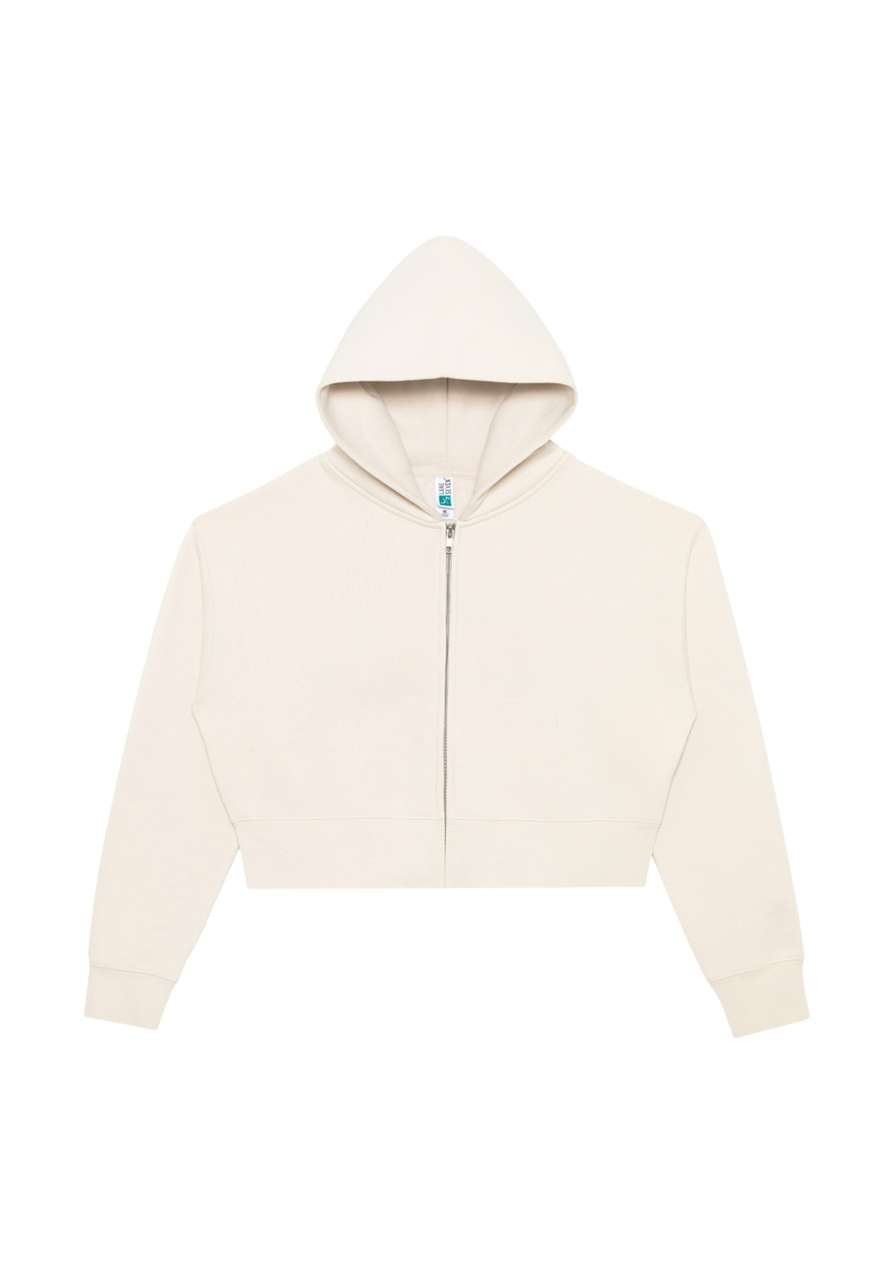 WOMENS RELAXED CROP ZIP