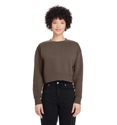 WOMENS RELAXED CROP CREWNECK