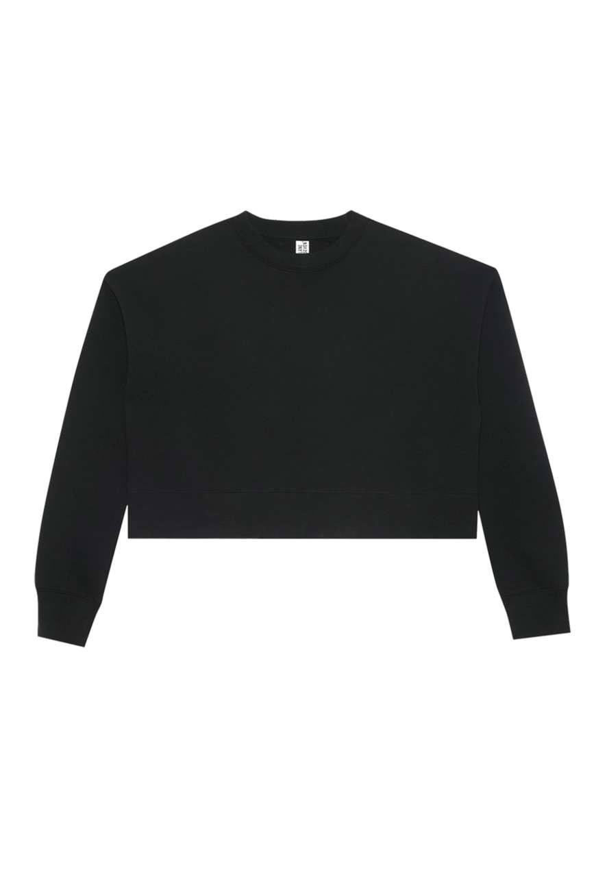 WOMENS RELAXED CROP CREWNECK
