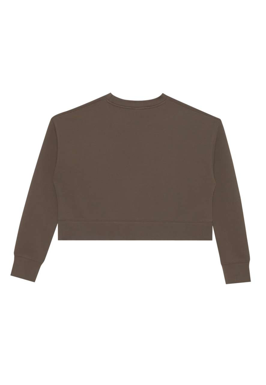 WOMENS RELAXED CROP CREWNECK
