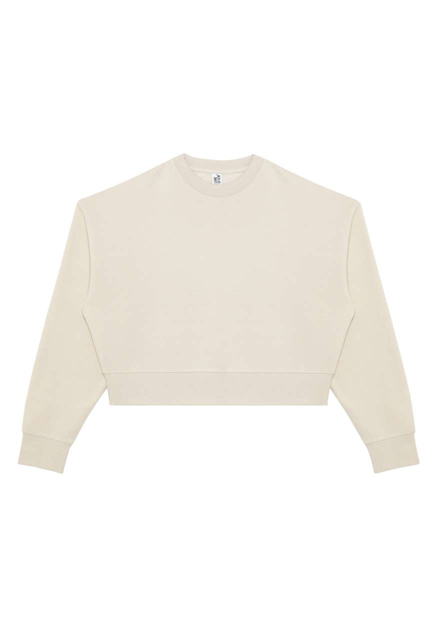 WOMENS RELAXED CROP CREWNECK