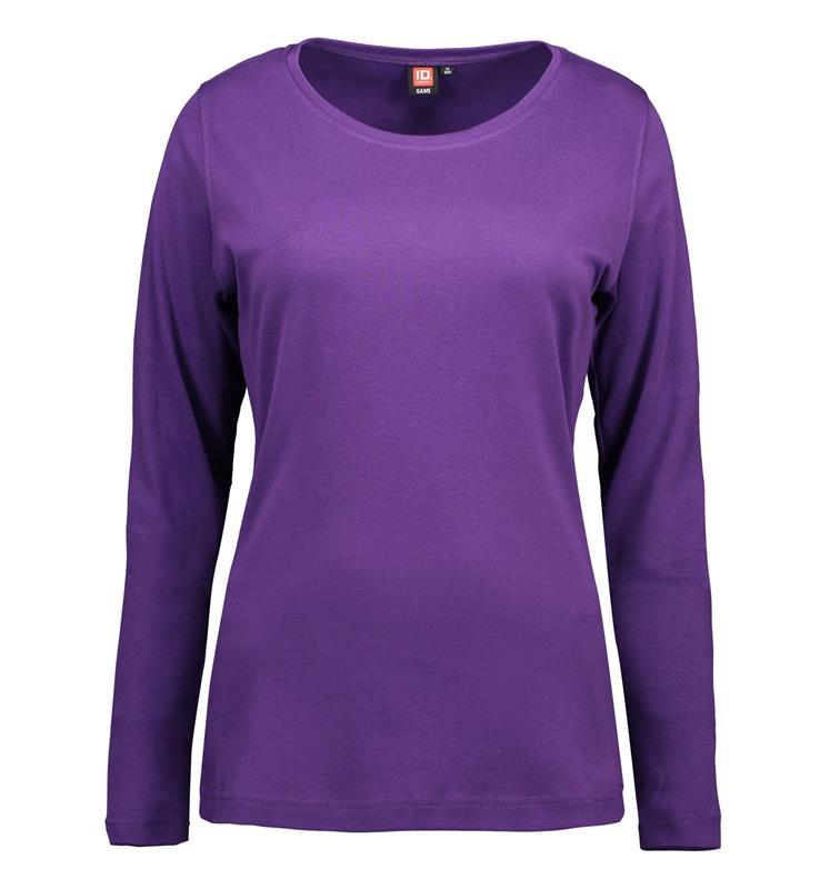 Damska koszulka ID Interlock długi rękaw 0509-Purple