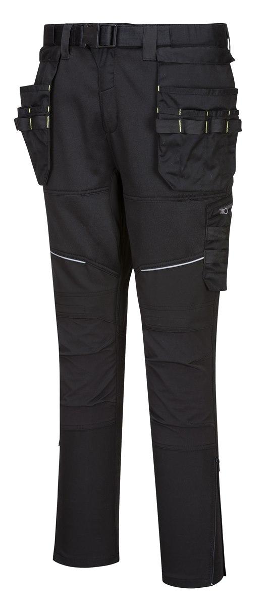 Nowoczesne spodnie robocze z kaburami PORTWEST KX3 Jogger KX343-Black