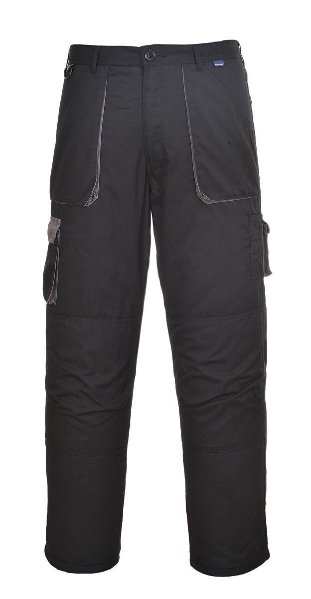 Zimowe spodnie robocze ocieplane PORTWEST Texo TX16-Black
