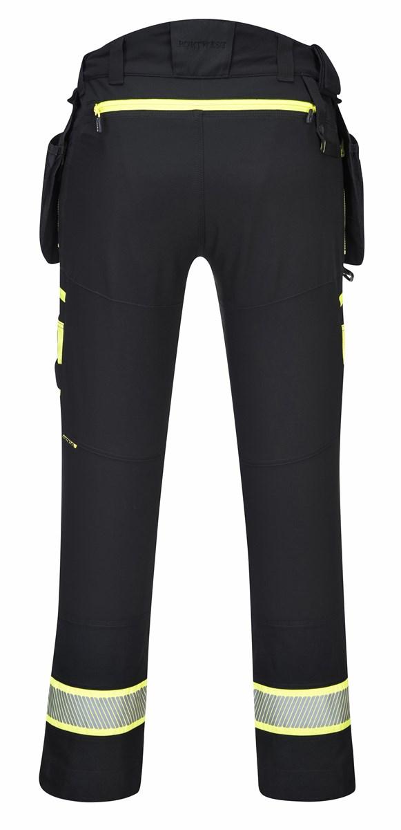 Robocze spodnie stretch z kieszeniami kaburowymi PORTWEST DX4 DX440-Black