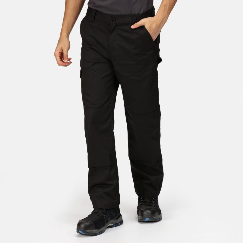 Męskie spodnie robocze Regatta Professional PRO CARGO TROUSERS long-Black