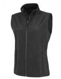 RESULT GENUINE RECYCLED RT902F Women´s Recycled 2-Layer Printable Softshell Bodywarmer-Black