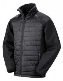 RESULT GENUINE RECYCLED RT237 Recycled Black Compass Padded Softshell-Black/Black