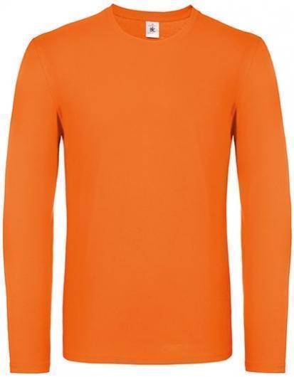 B&C Men´s T-Shirt #E150 Long Sleeve– Orange